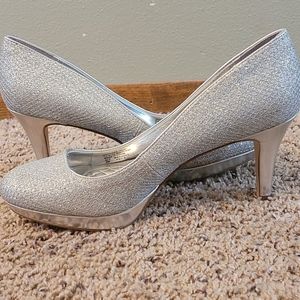 💗 sparkly weave Alafani bridal foam insert heels